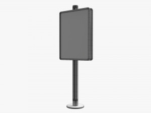 Advertising display stand mockup 01 Modelo 3D