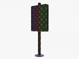 Advertising display stand mockup 01 3D Model