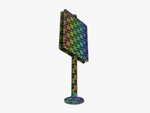 Advertising display stand mockup 01 Modelo 3D