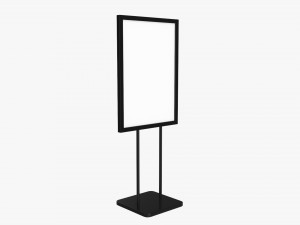 Advertising display stand mockup 02 Modelo 3D