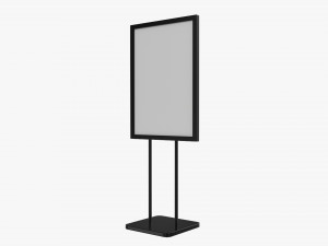 Advertising display stand mockup 02 Modelo 3D