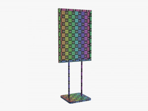 Advertising display stand mockup 02 Modelo 3D