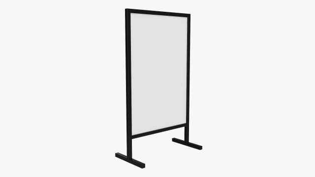 Advertising display stand mockup 03 Modelo 3D .c4d .max .obj .3ds .fbx .stl .blend 