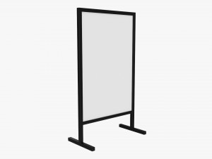 Advertising display stand mockup 03 Modelo 3D