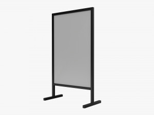 Advertising display stand mockup 03 Modelo 3D