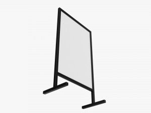 Advertising display stand mockup 03 Modelo 3D