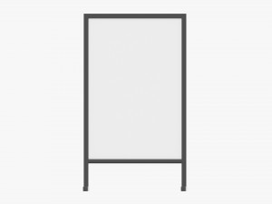Advertising display stand mockup 03 Modelo 3D