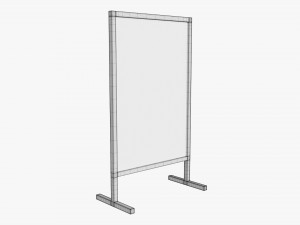 Advertising display stand mockup 03 Modelo 3D