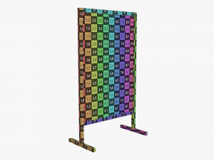 Advertising display stand mockup 03 Modelo 3D