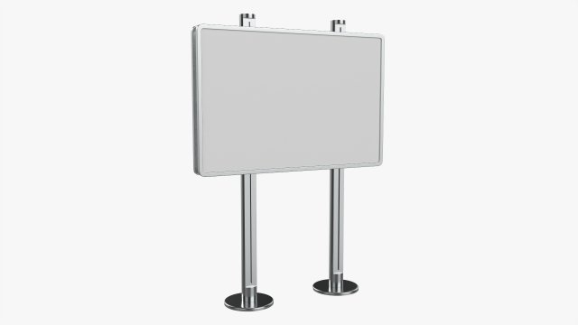 Advertising display stand mockup 04 3D Model .c4d .max .obj .3ds .fbx .stl .blend 