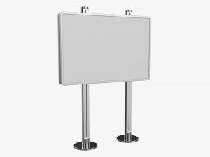 Advertising display stand mockup 04 Modelo 3D