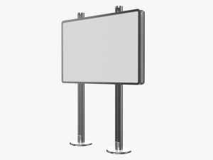Advertising display stand mockup 04 3D Model