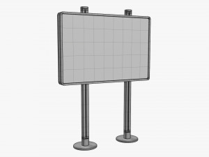 Advertising display stand mockup 04 3D Model