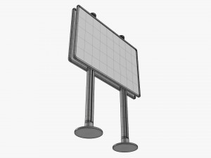 Advertising display stand mockup 04 3D Model