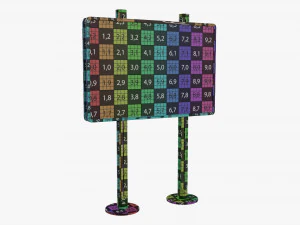 Maqueta de stand de exhibici&oacute;n publicitaria 04 Modelo 3D