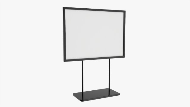 Advertising display stand mockup 05 Modelo 3D .c4d .max .obj .3ds .fbx .stl .blend 