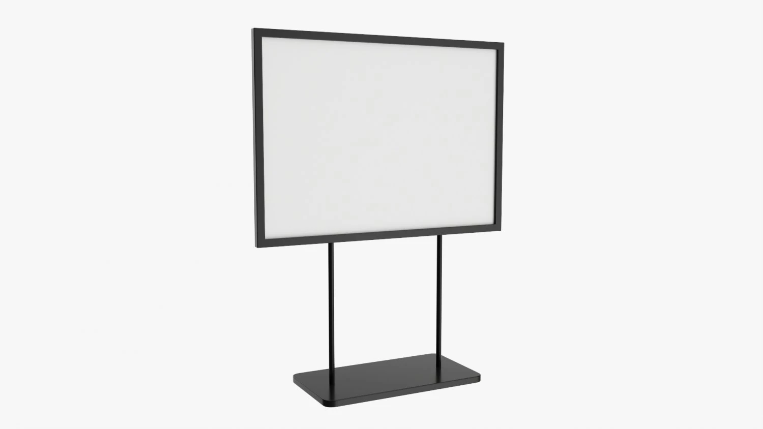 Advertising display stand mockup 05 3D Model .c4d .max .obj .3ds .fbx .stl .blend 