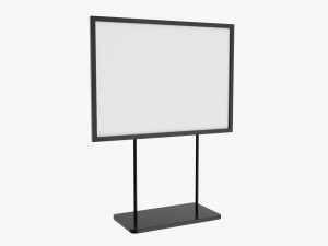 Advertising display stand mockup 05 Modelo 3D
