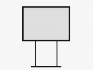 Advertising display stand mockup 05 Modelo 3D