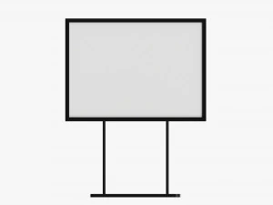 Advertising display stand mockup 05 3D Model