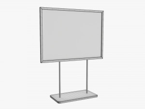 Advertising display stand mockup 05 Modelo 3D