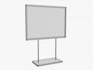 Advertising display stand mockup 05 3D Model