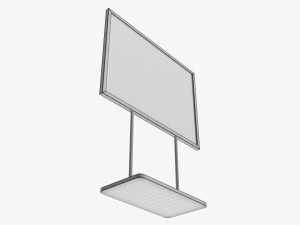 Advertising display stand mockup 05 Modelo 3D