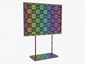 Advertising display stand mockup 05 Modelo 3D