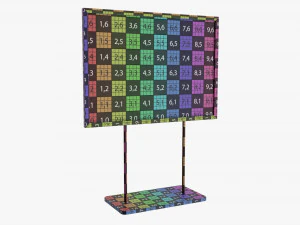 Advertising display stand mockup 05 3D Model