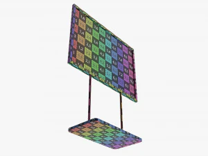 Advertising display stand mockup 05 3D Model