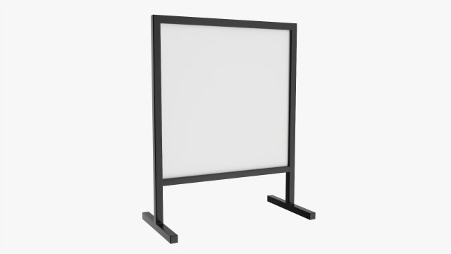 Advertising display stand mockup 06 3D Модель .c4d .max .obj .3ds .fbx .stl .blend 
