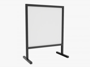 Advertising display stand mockup 06 Modelo 3D