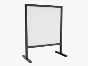 Mockup di espositore pubblicitario 06 Modello 3D