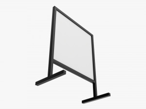 Advertising display stand mockup 06 3D Модель