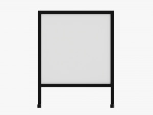 Advertising display stand mockup 06 3D Модель