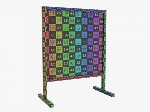 Advertising display stand mockup 06 3D Модель