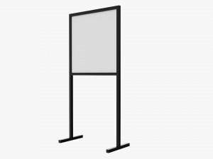 Advertising display stand mockup 07 Modelo 3D