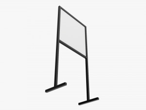 Advertising display stand mockup 07 Modelo 3D