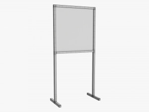 Advertising display stand mockup 07 Modelo 3D