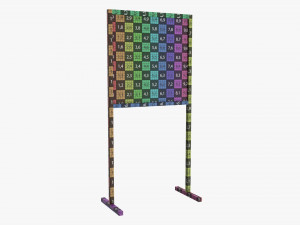 Advertising display stand mockup 07 Modelo 3D