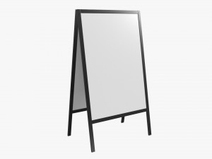 Advertising street stand mockup 01 Modelo 3D
