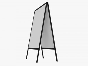 Advertising street stand mockup 01 3D Model