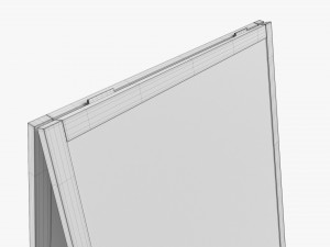 Advertising street stand mockup 01 3D Model