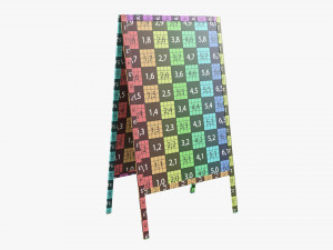 Advertising street stand mockup 01 3D Model
