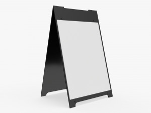 Advertising street stand mockup 02 Modelo 3D