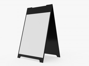 Advertising street stand mockup 02 3D Model