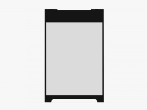 Advertising street stand mockup 02 3D Model
