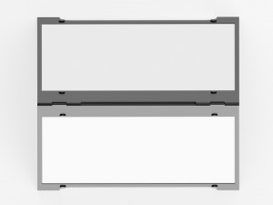 Advertising street stand mockup 02 3D Model