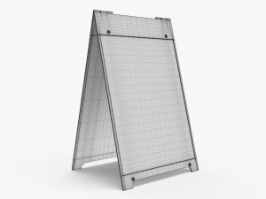 Maqueta de puesto callejero publicitario 02 Modelo 3D