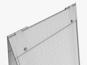 Advertising street stand mockup 02 3D Model
